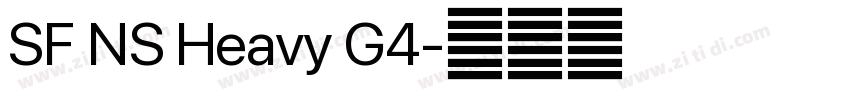 SF NS Heavy G4字体转换 SF NS Heavy G4字体转换